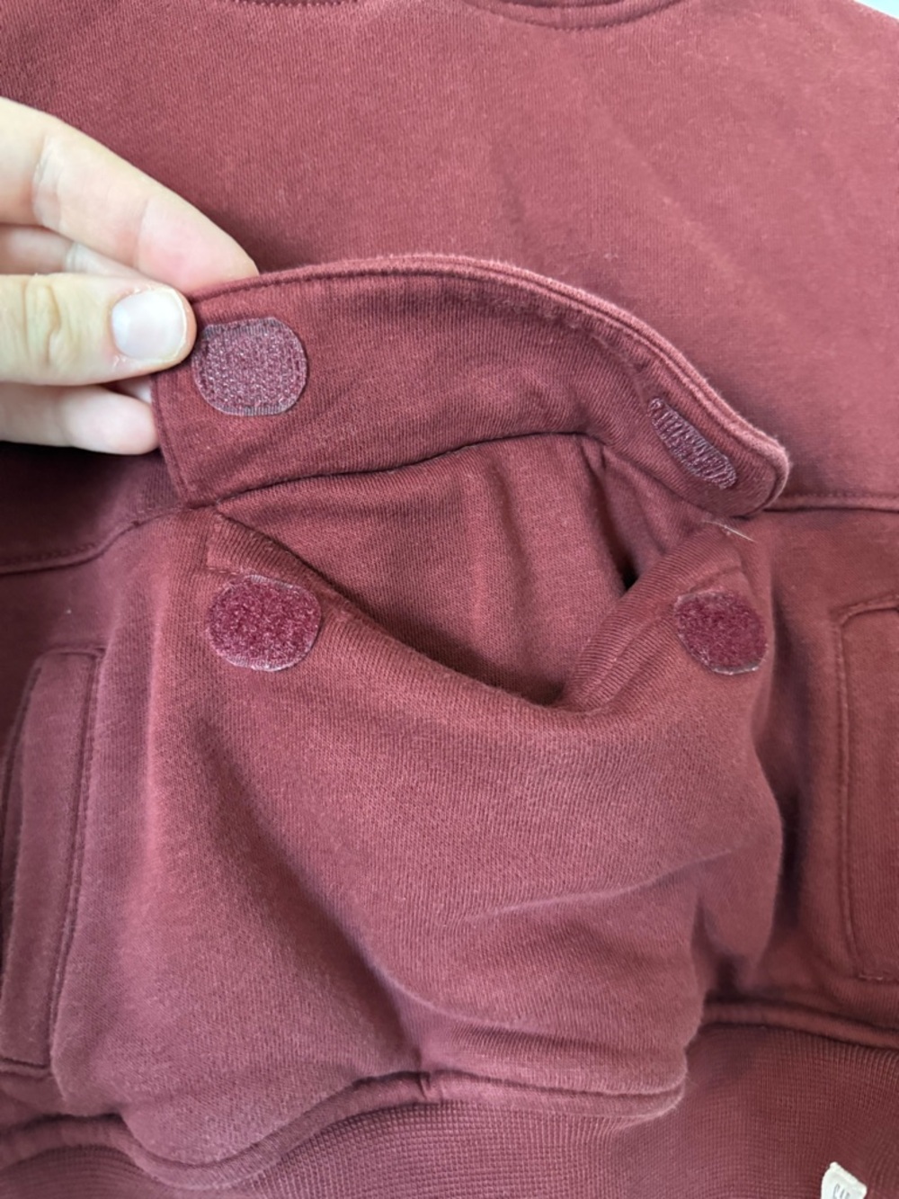 GAP Kids Maroon Pullover Hoodie Sweatshirt - Picture 2 of 4